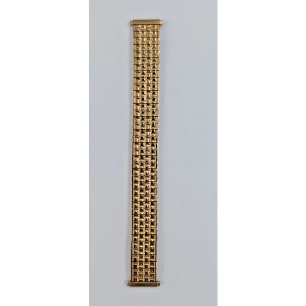 Speidel Gold Twist O Flex Stainless Steel Mens Watch Band